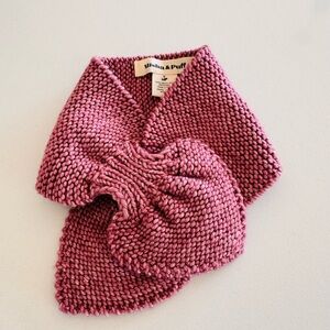 Misha and puff wool sledding scarf child